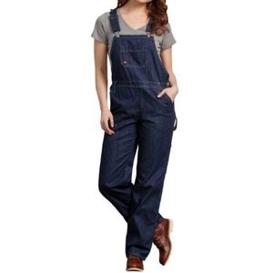 Women's Relaxed Fit Straight Leg Bib Overalls